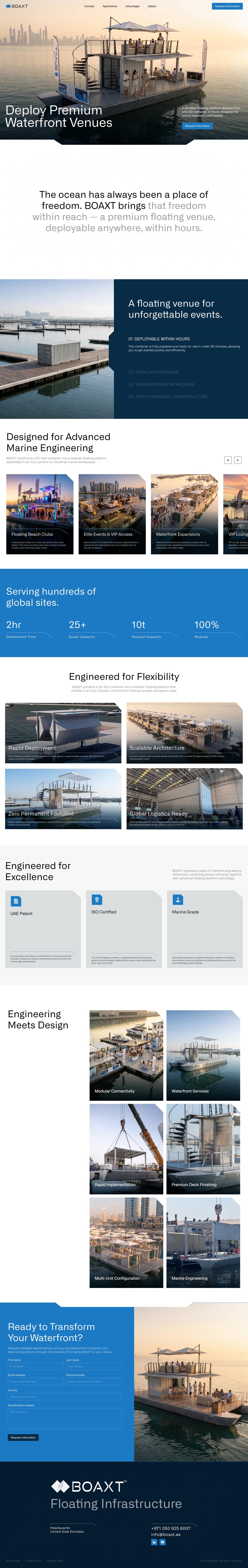 Boaxt Website Screenshot