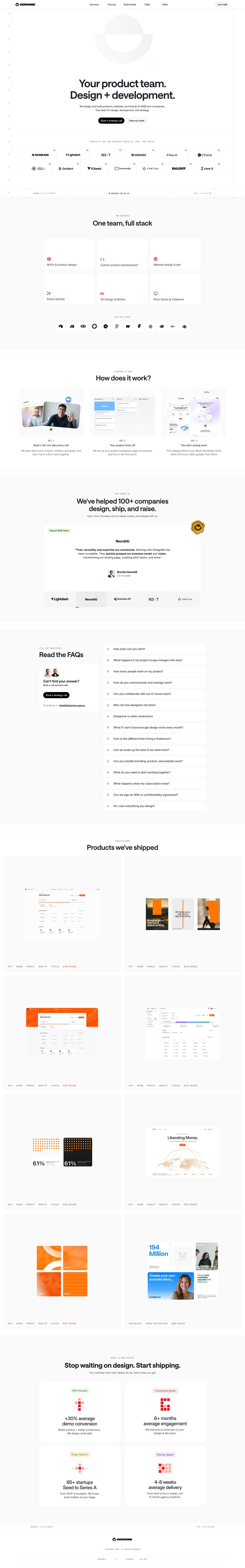 DesignMe Website Screenshot