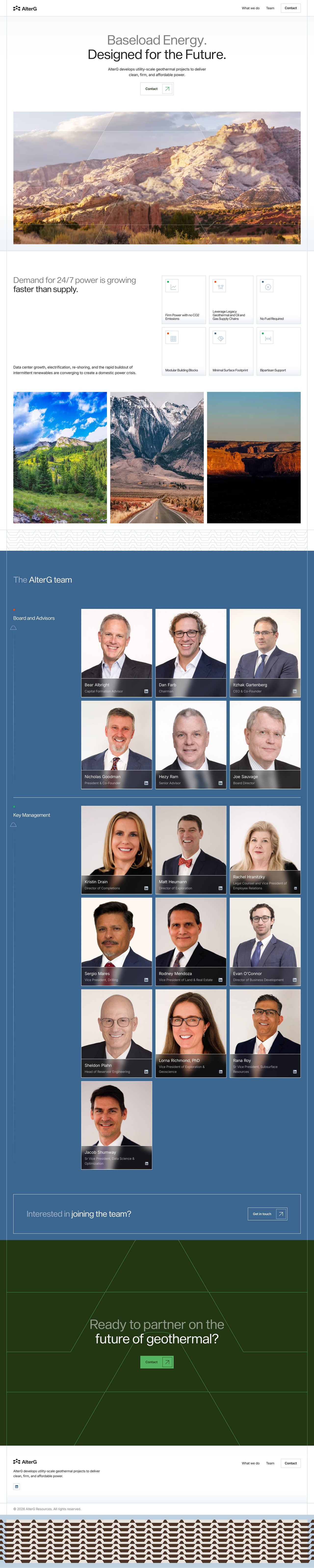 AlterG Resources Website Screenshot