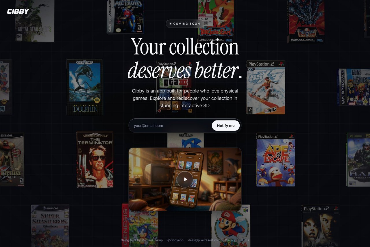 Cibby Website Screenshot