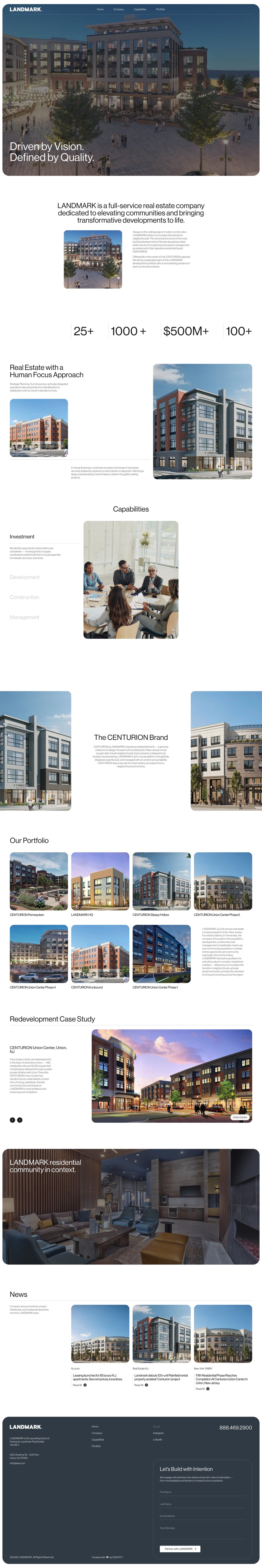 Landmark Website Screenshot
