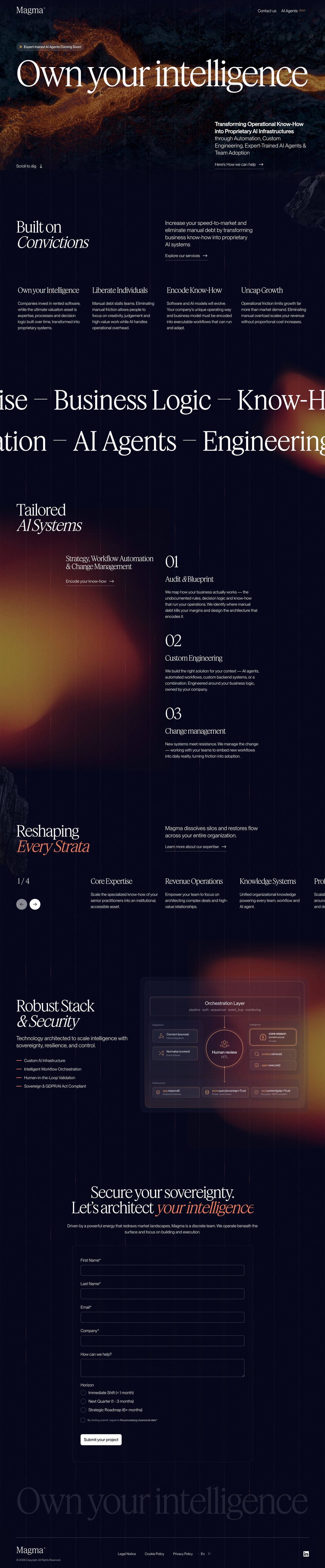 Magma Website Screenshot