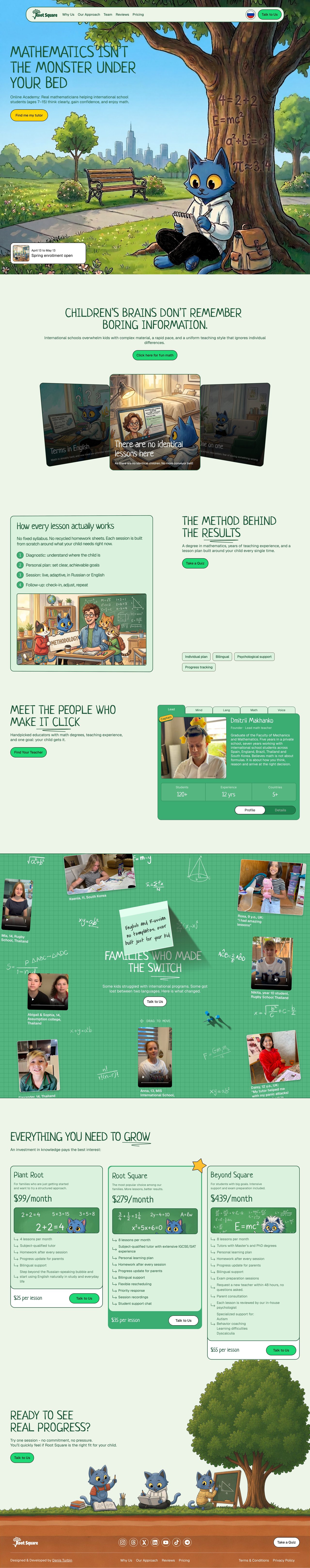 Root Square Website Screenshot