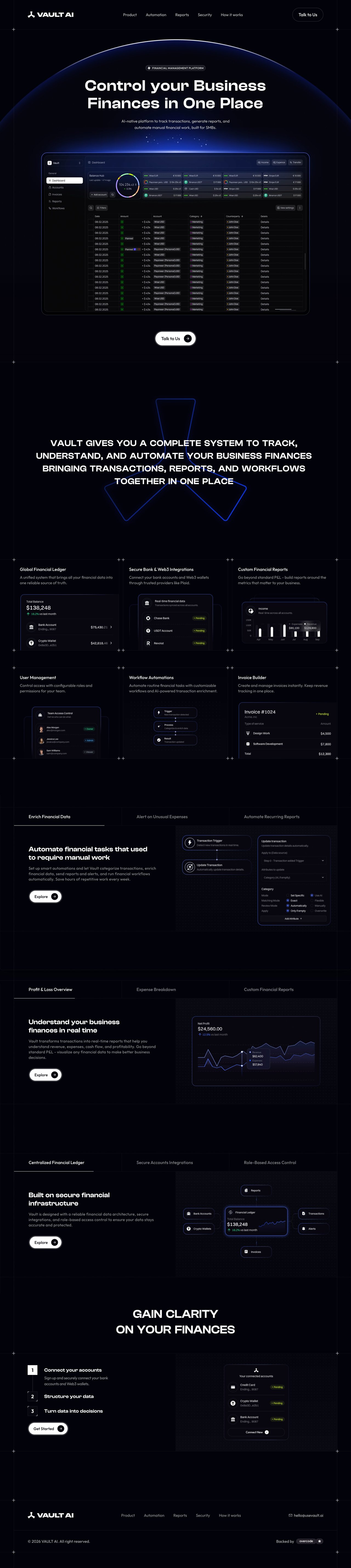 Vault AI Website Screenshot