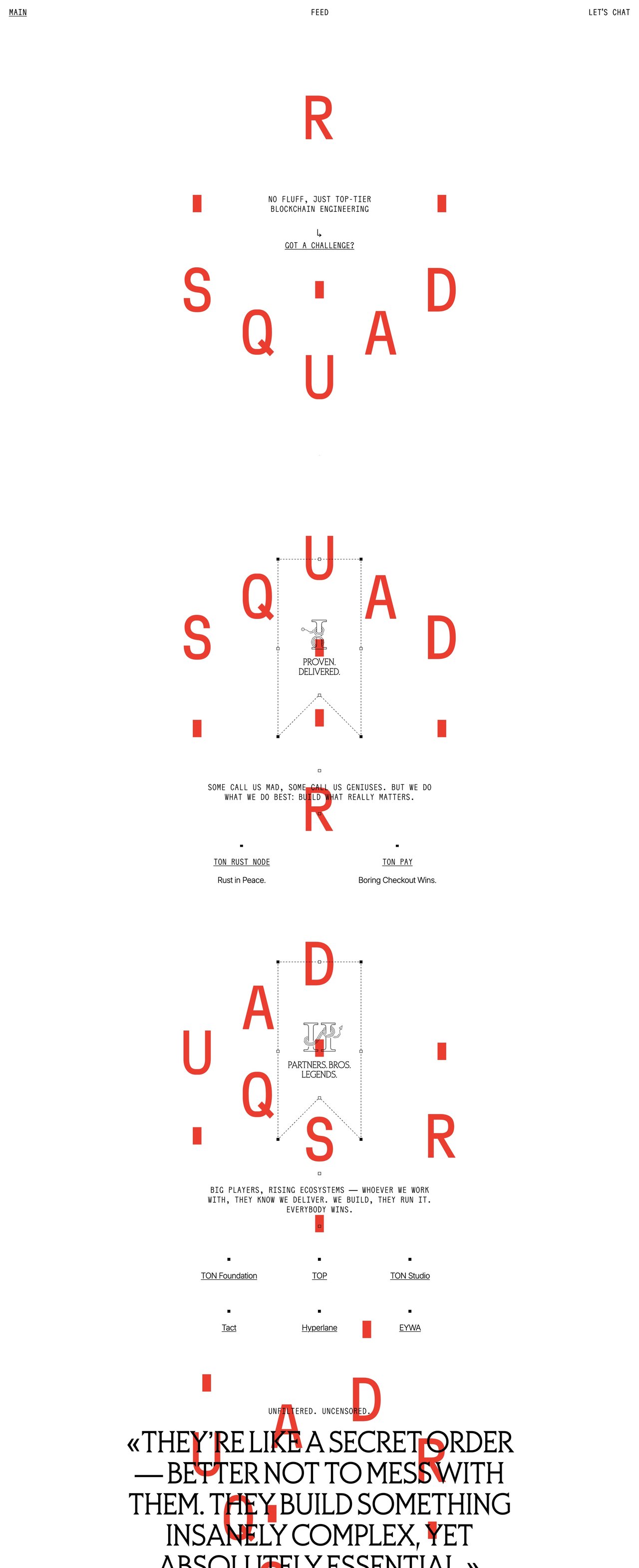 RSquad Website Screenshot