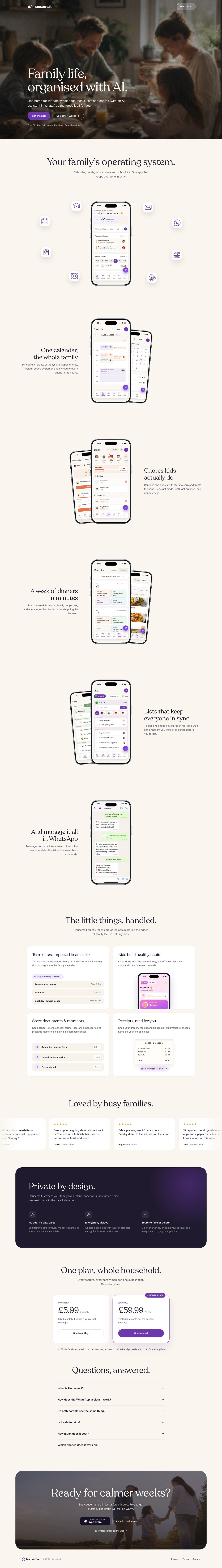 Housemait Website Screenshot