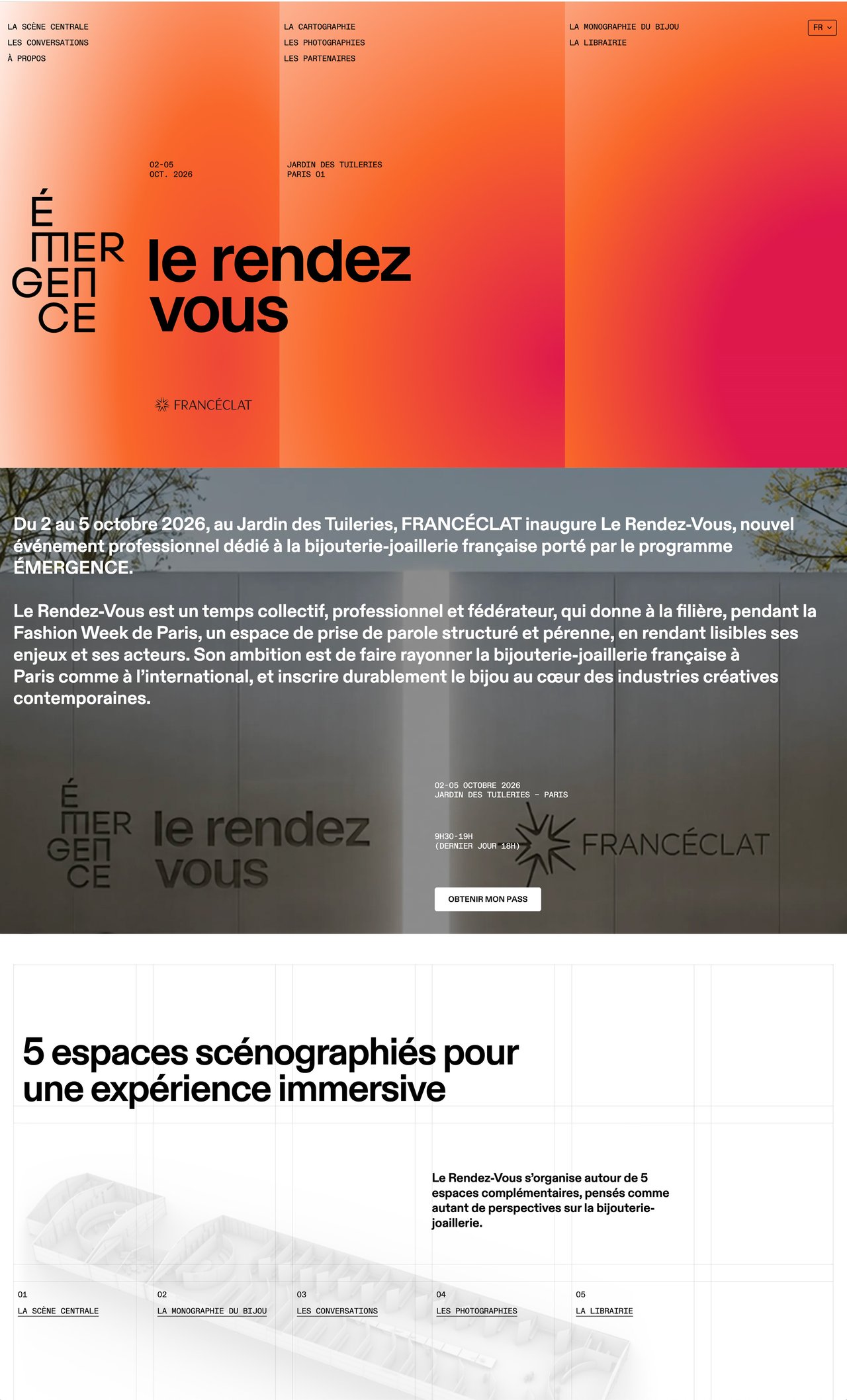 Rendez-vous Francéclat Website Screenshot