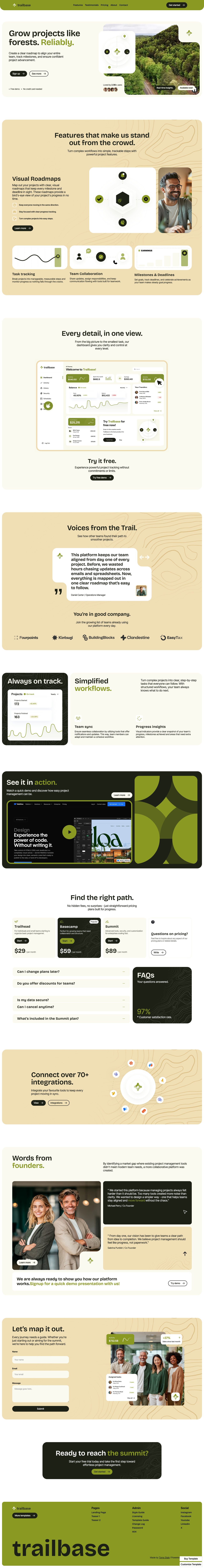 Trailbase Website Screenshot