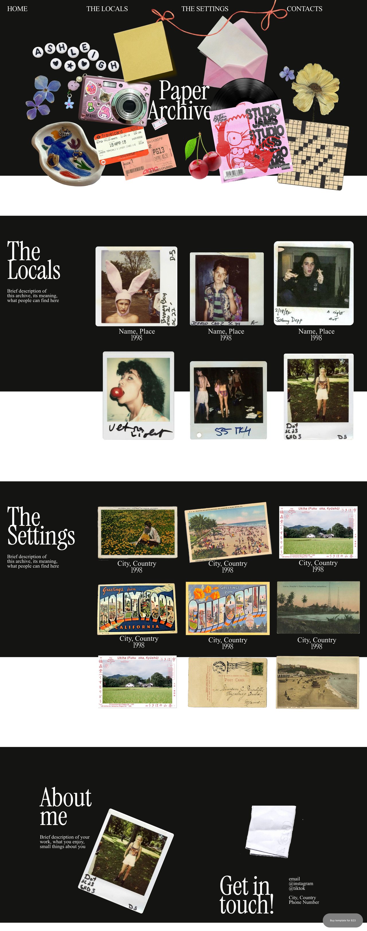 Paper Archive Website Screenshot