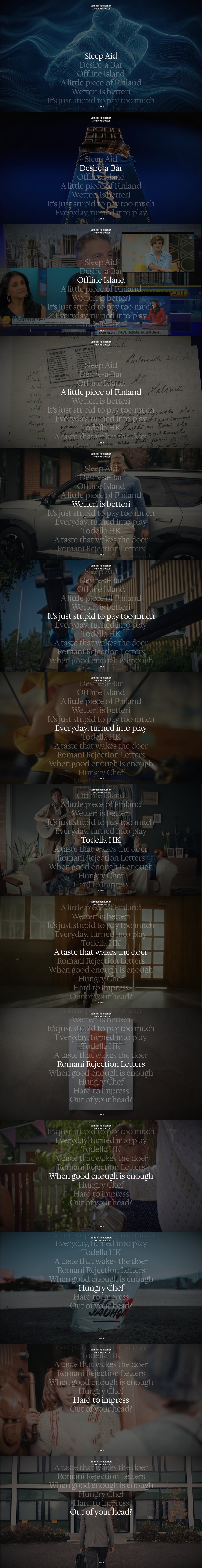 Samuel Räikkönen Portfolio Website Screenshot