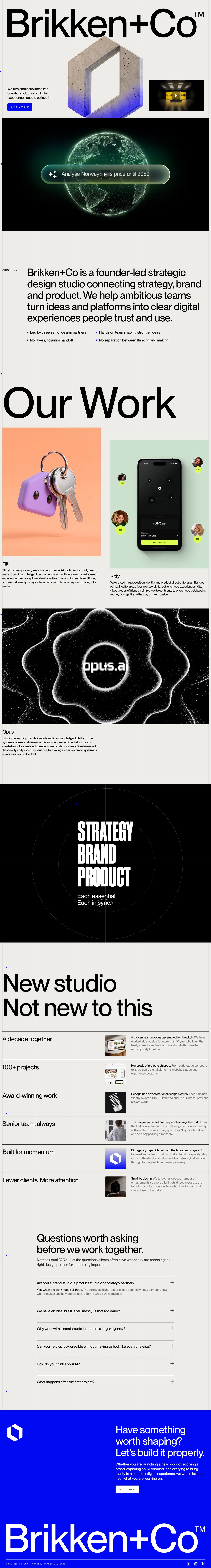 Brikken+Co Website Screenshot