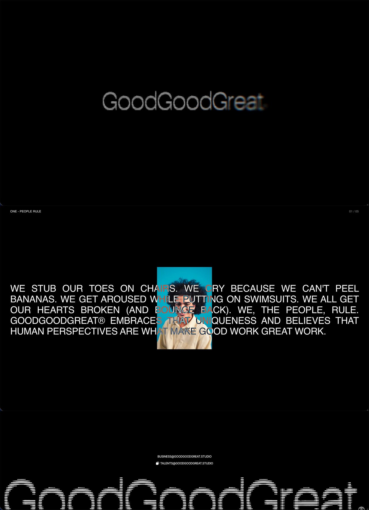 GoodGoodGreat® Website Screenshot