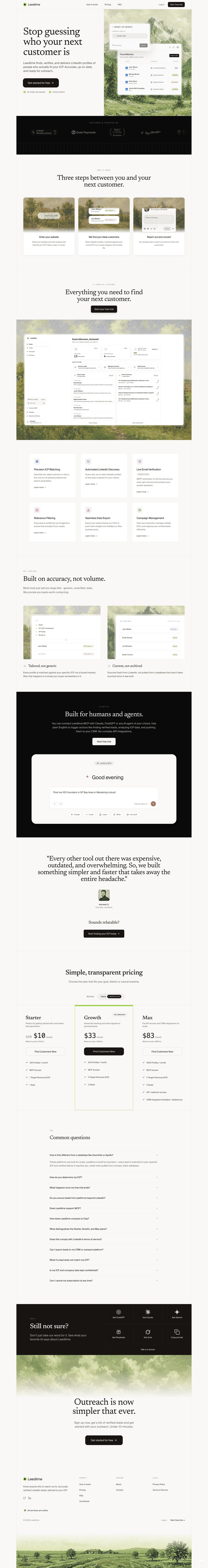 Leedlime Website Screenshot