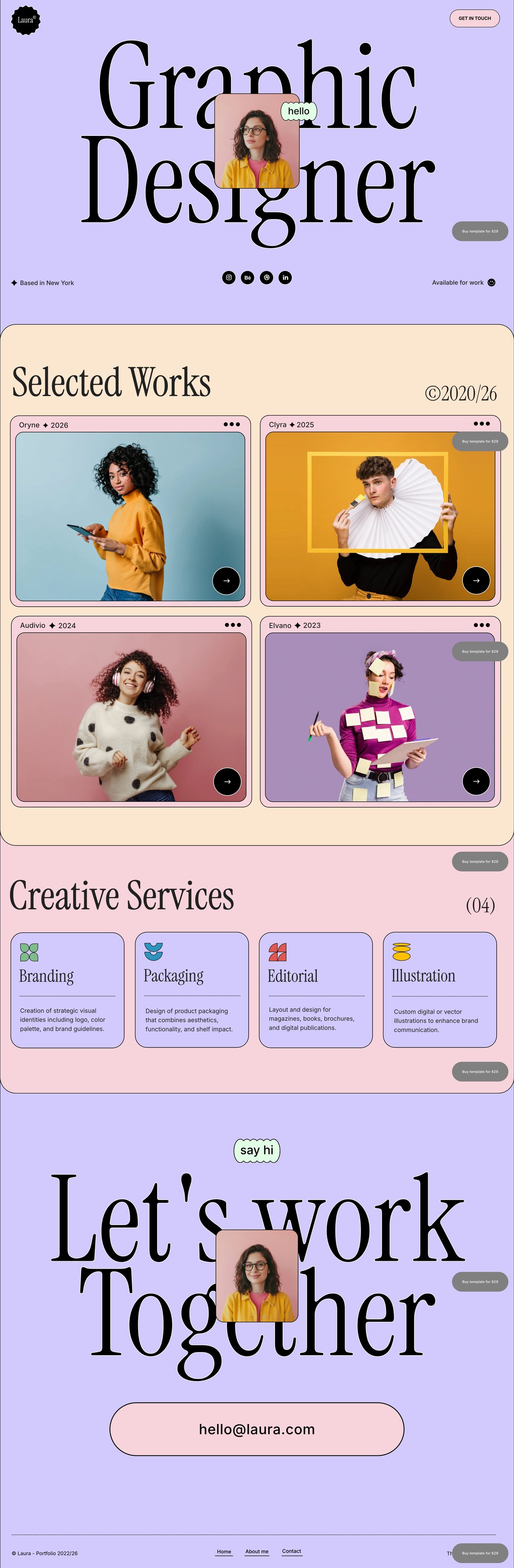 Laura Website Screenshot