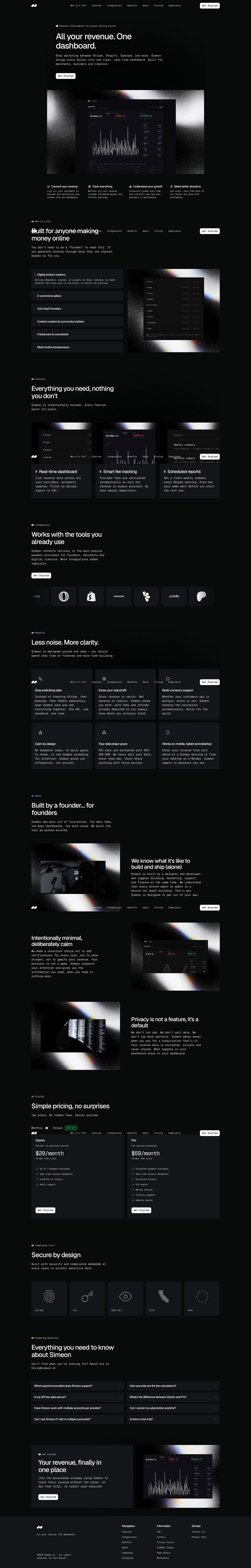 SIMEON SH Website Screenshot