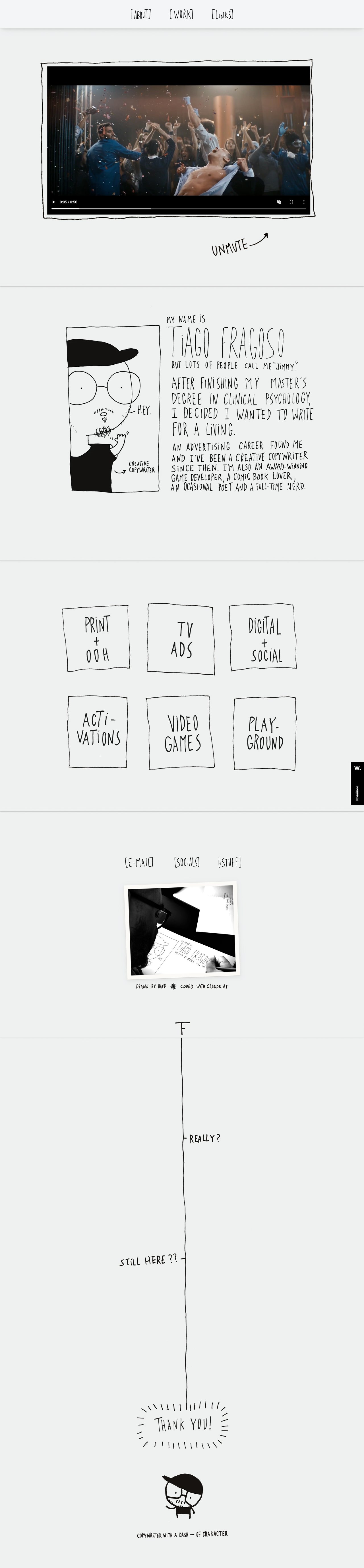 Tiago Fragoso Website Screenshot