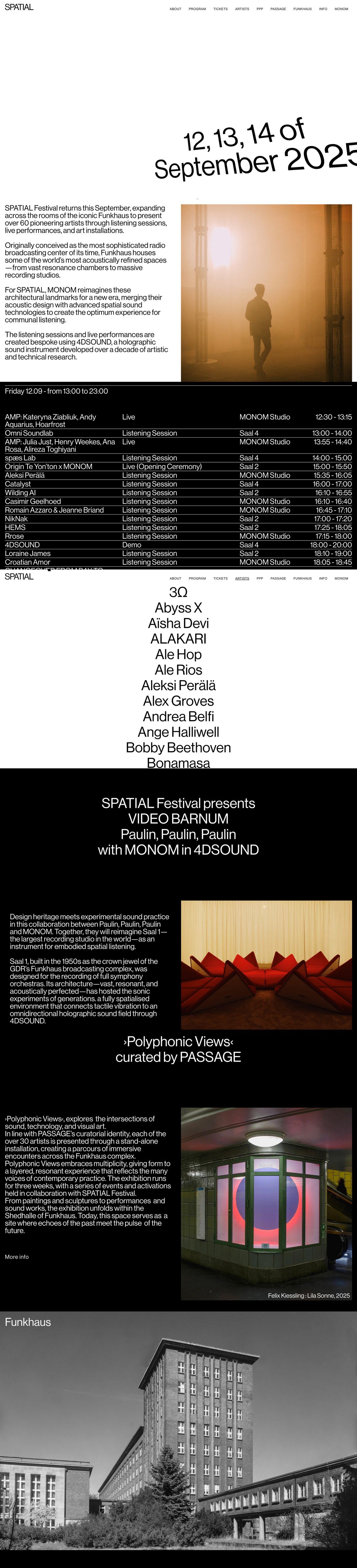 Spatial Website Screenshot