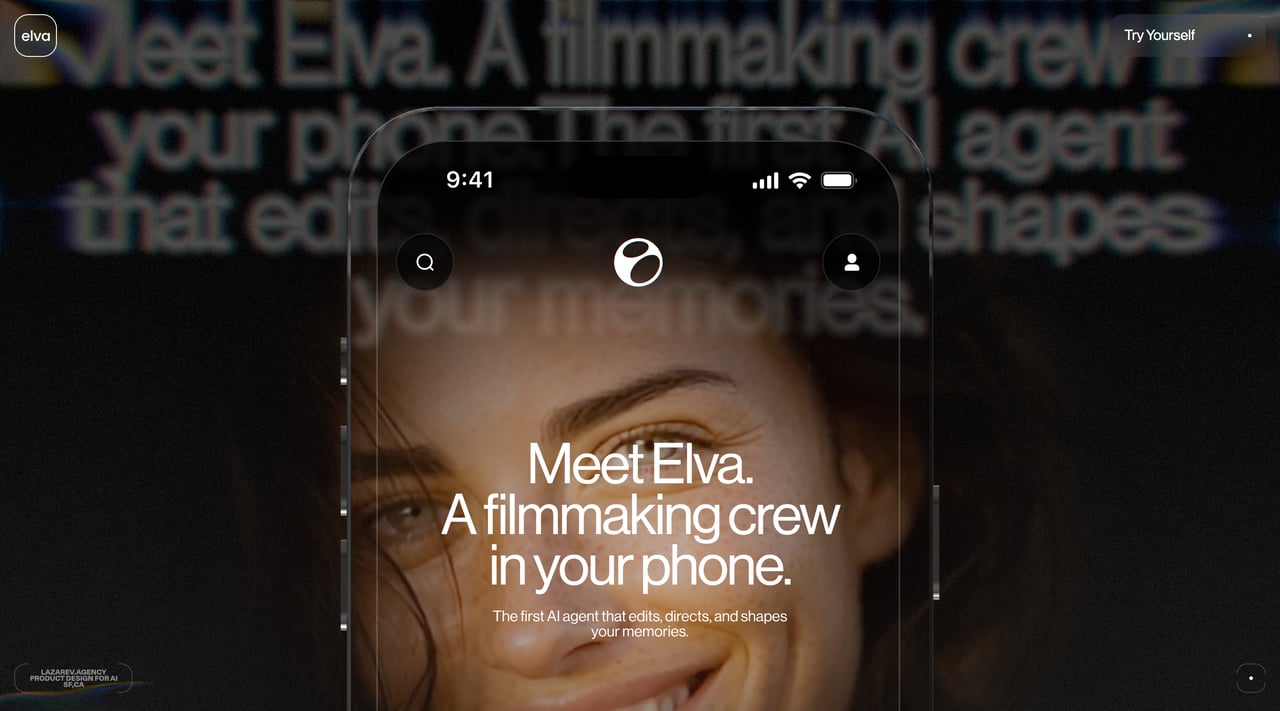 Elva Website Screenshot