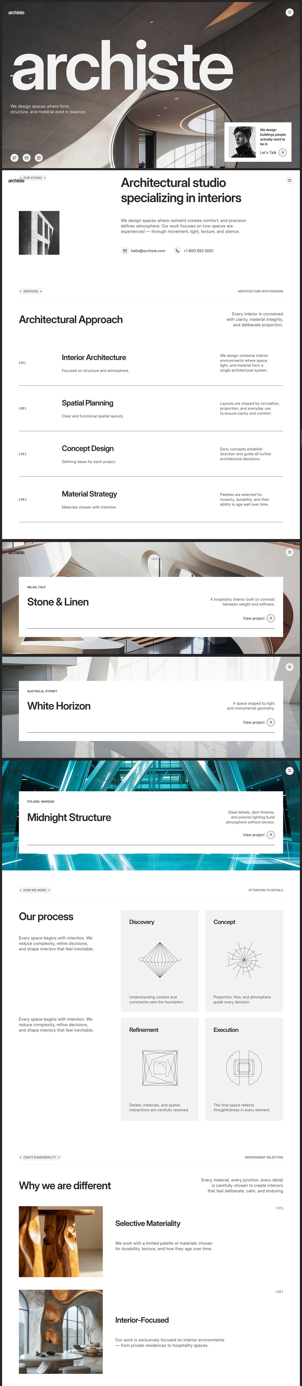 Archiste Website Screenshot