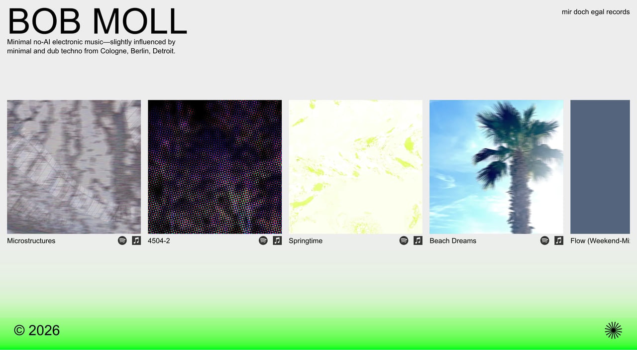 Bob Moll Website Screenshot