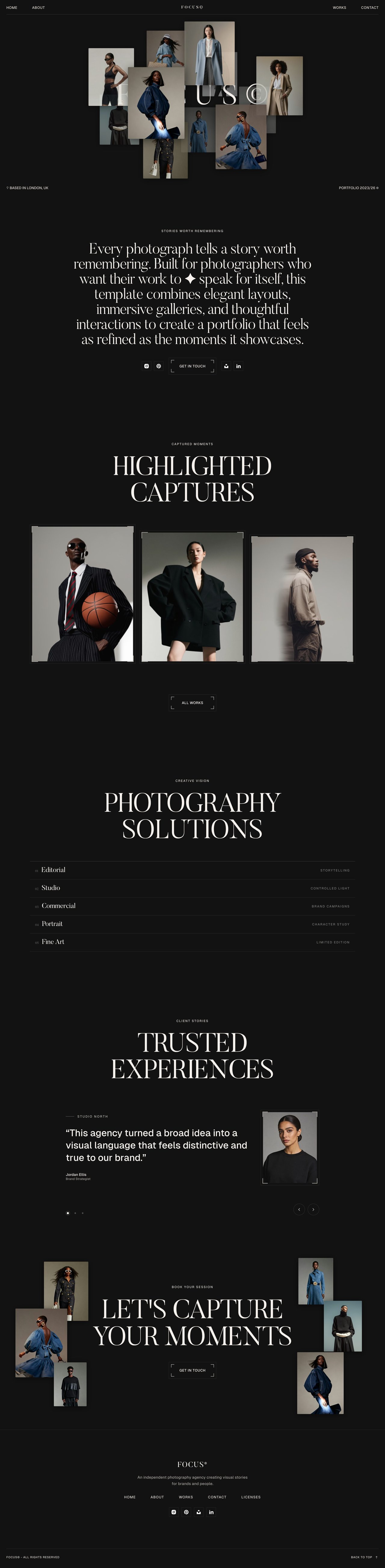 Focus Website Screenshot