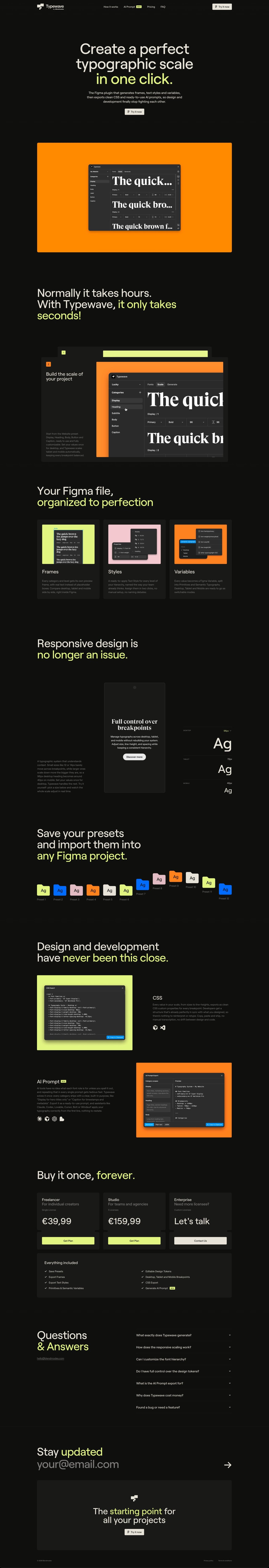 Typewave Website Screenshot