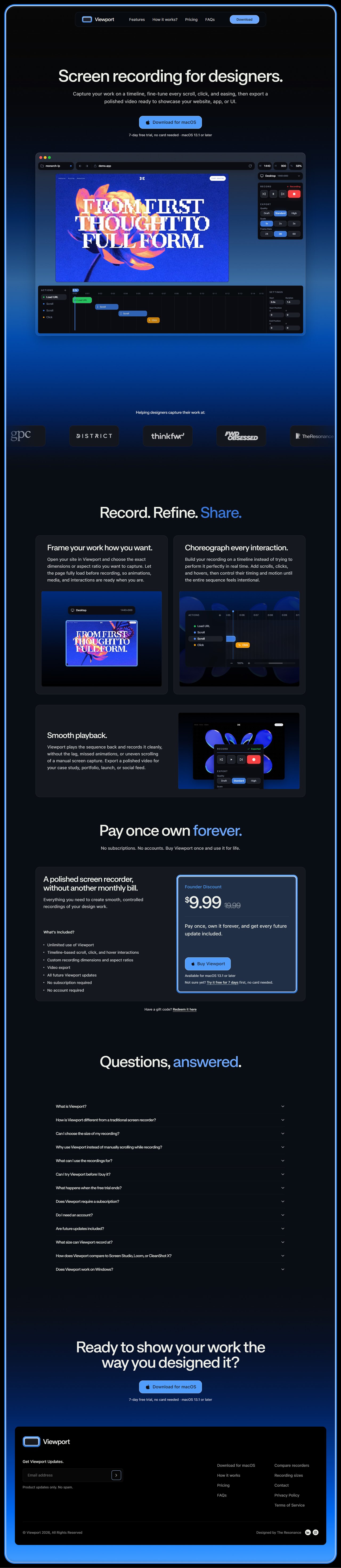 Viewport Website Screenshot