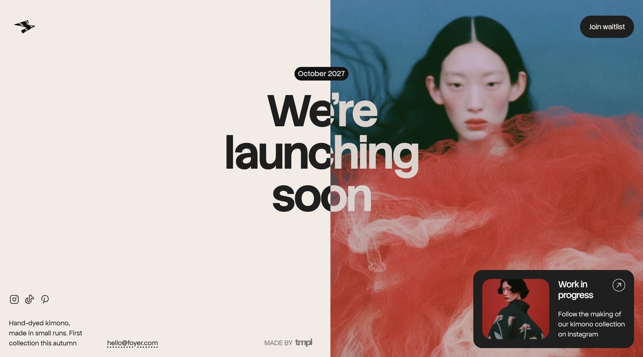 Foyer Website Screenshot