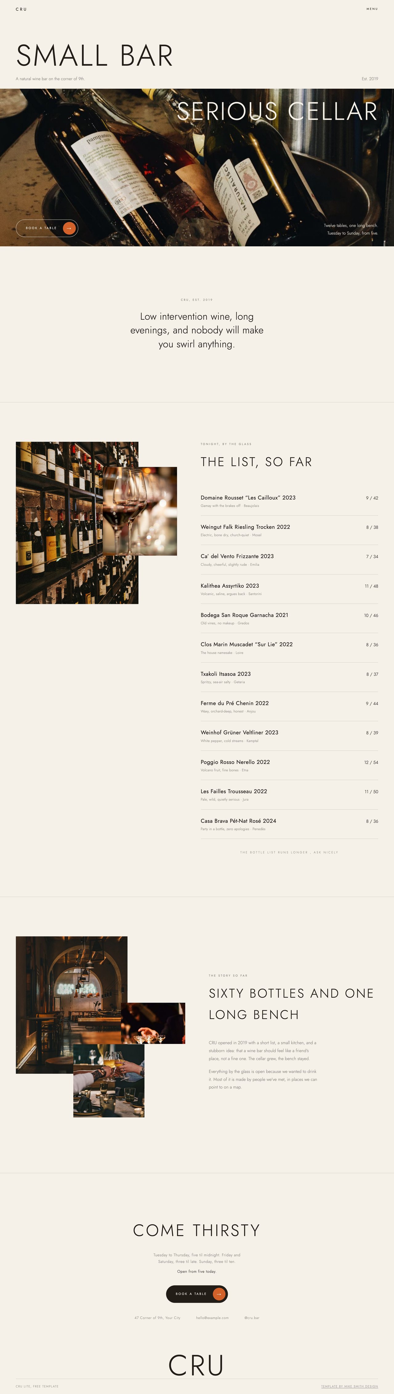 CRU Lite Website Screenshot