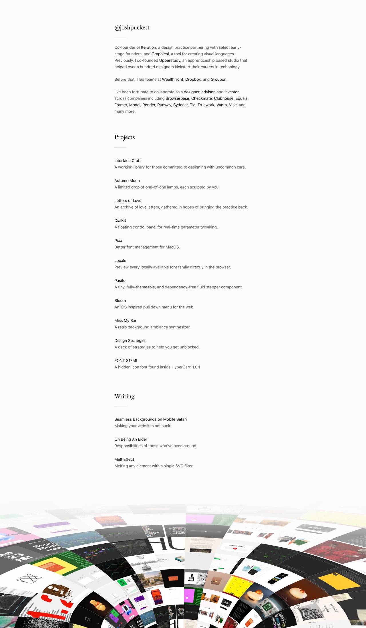 Josh Puckett Website Screenshot