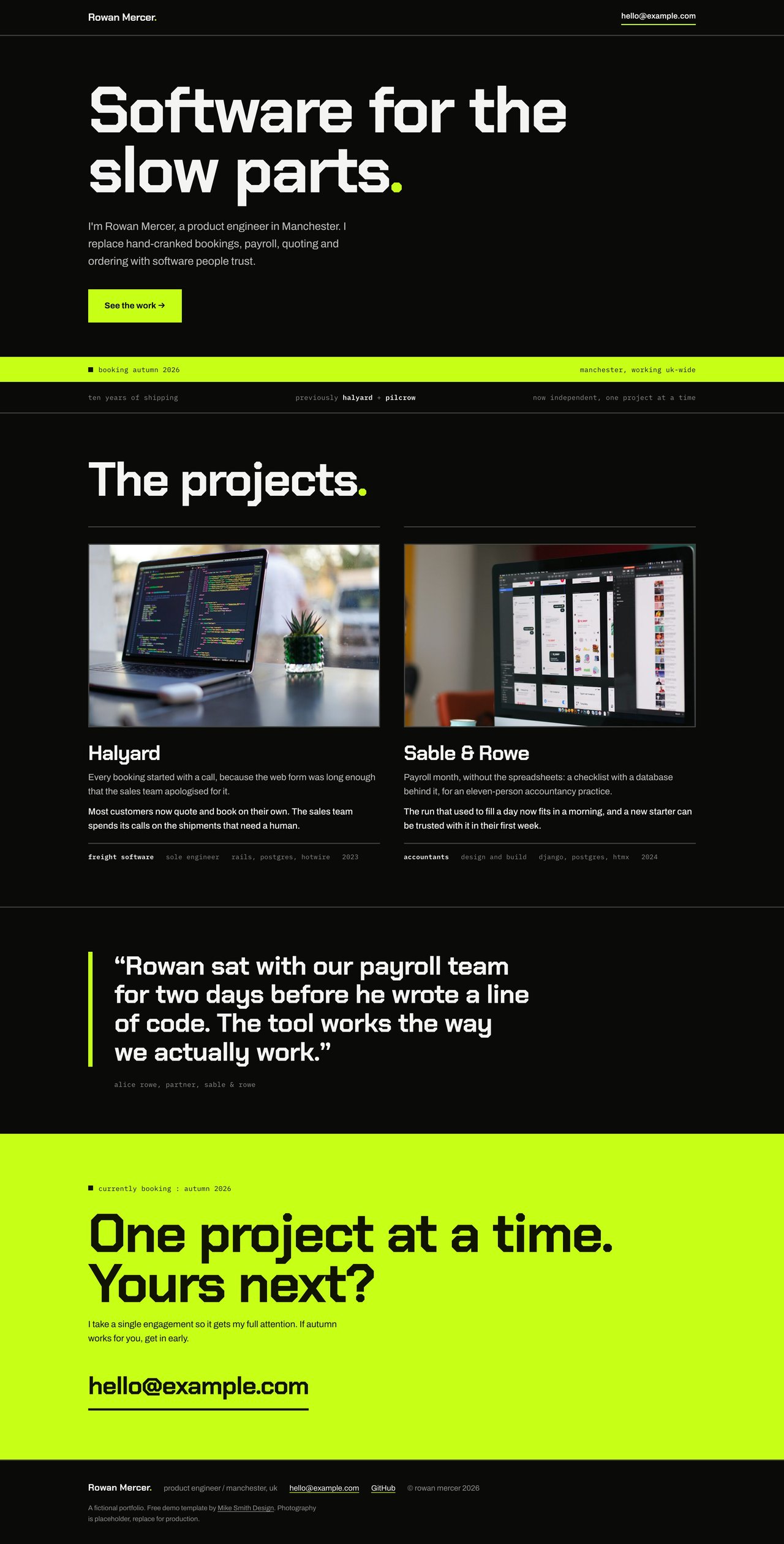 Mercer Lite Website Screenshot