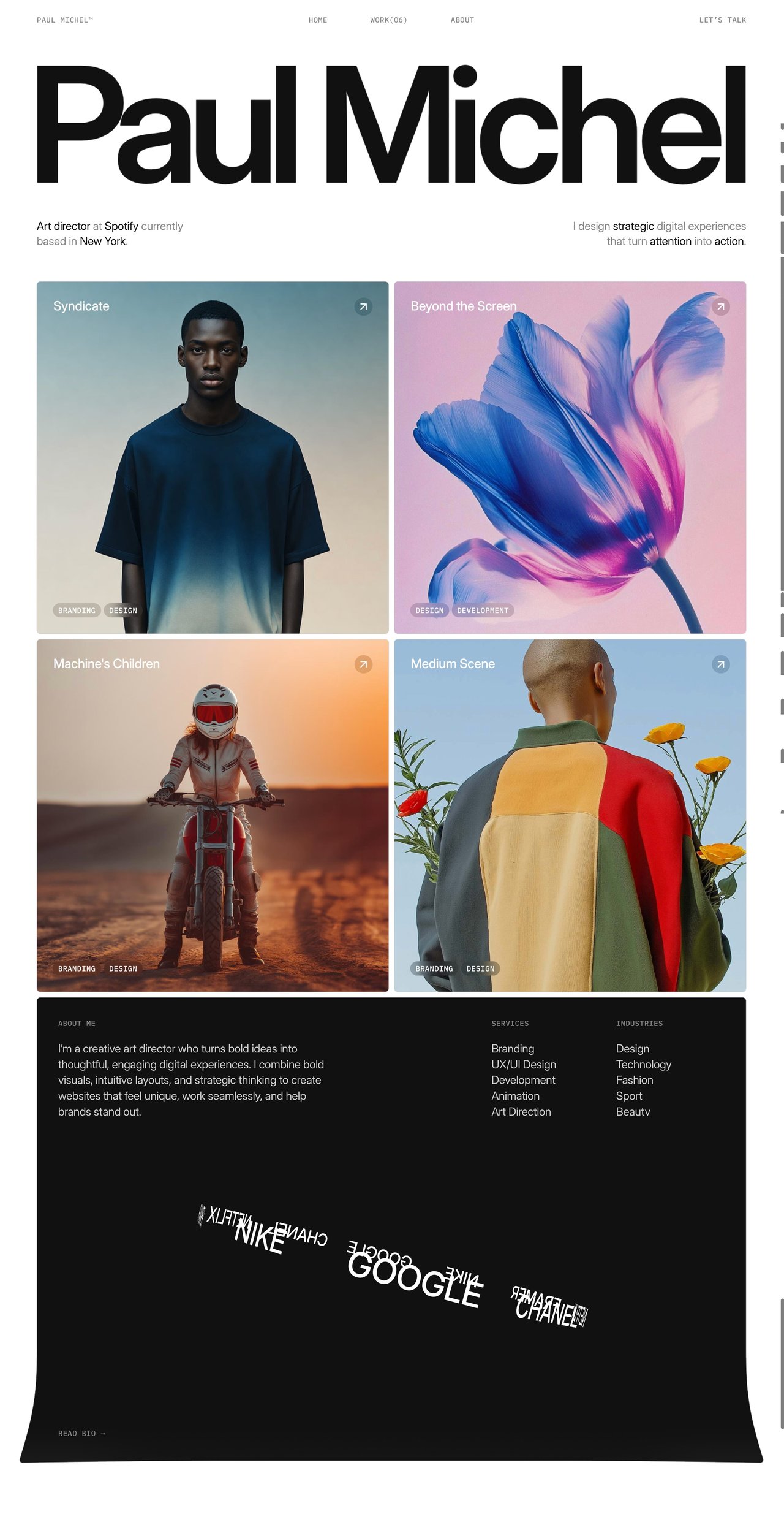 Paul Michel Website Screenshot