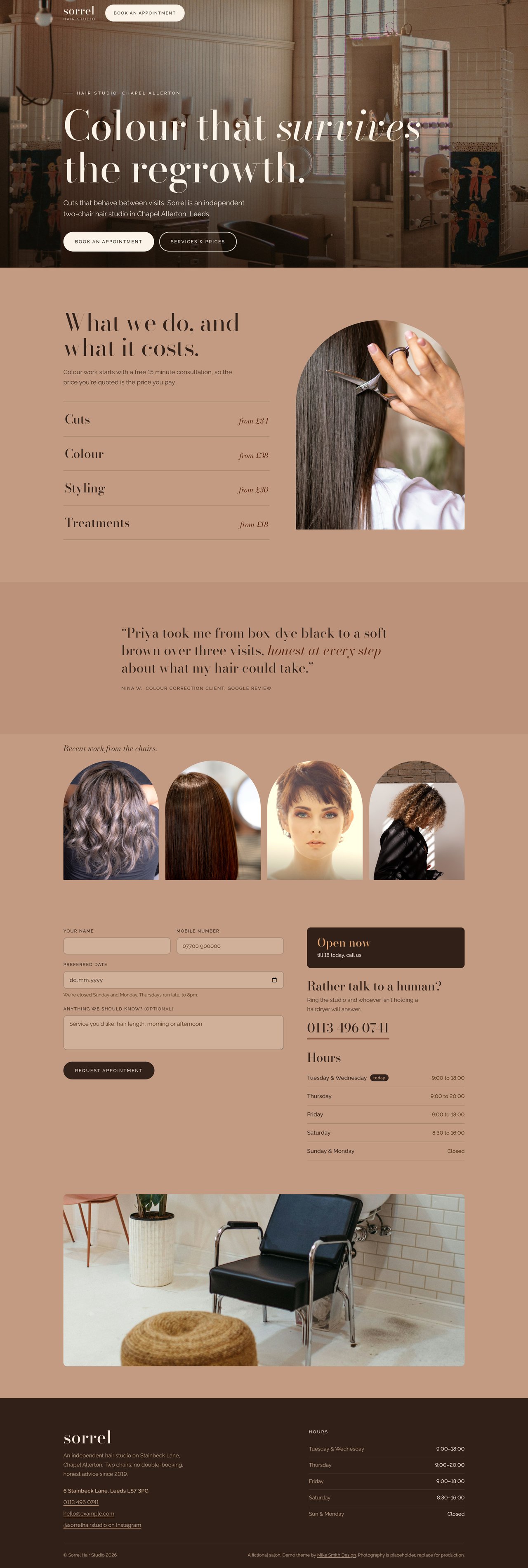 Sorrel Lite Website Screenshot
