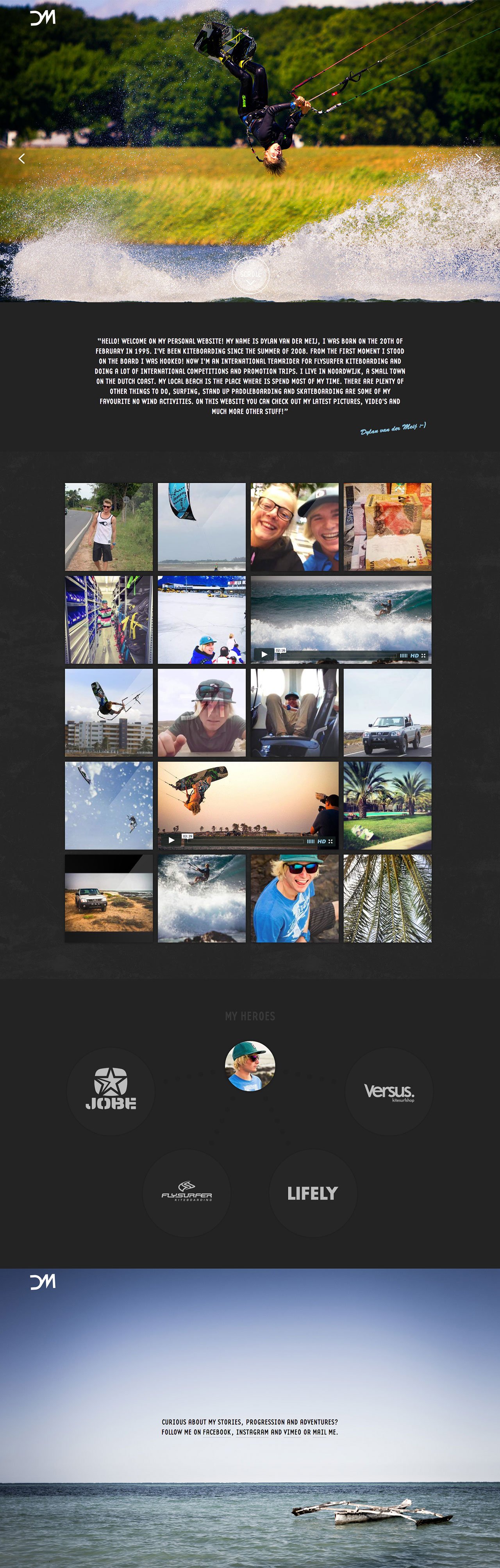 Dylan van der Meij Website Screenshot