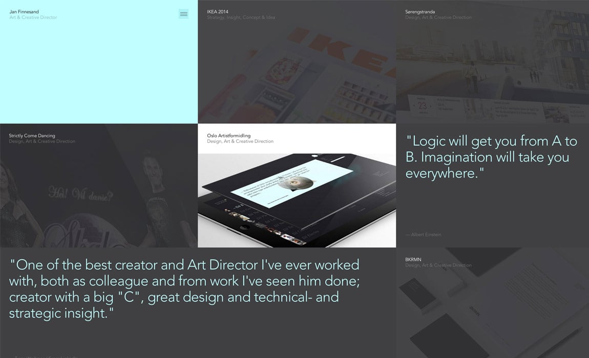 Jan Finnesand Website Screenshot
