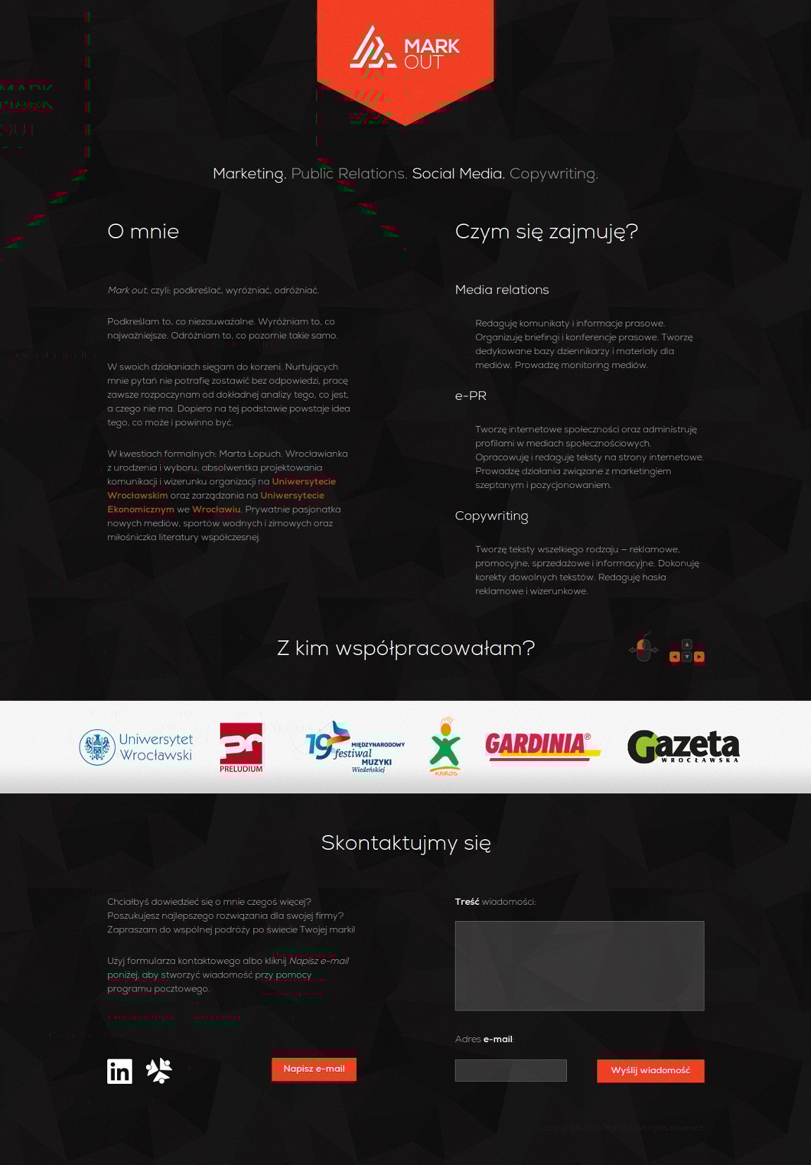 Markout Website Screenshot