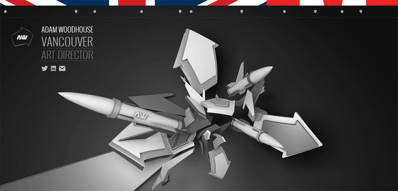 Adam Woodhouse Website Screenshot