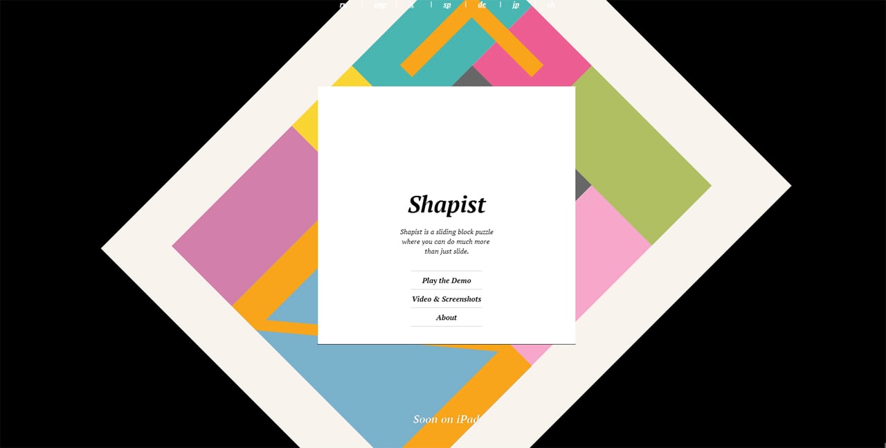 Shapist Website Screenshot