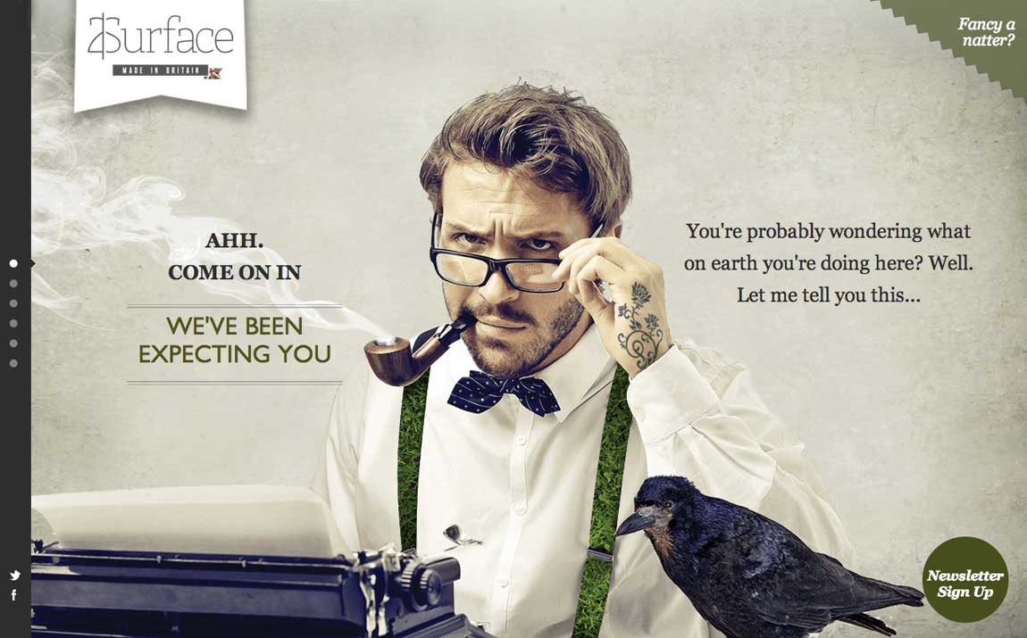 2 Surface Website Screenshot