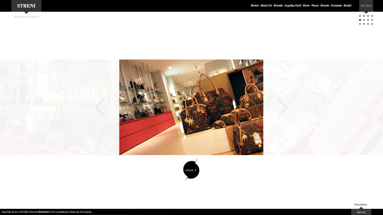 Streni Website Screenshot