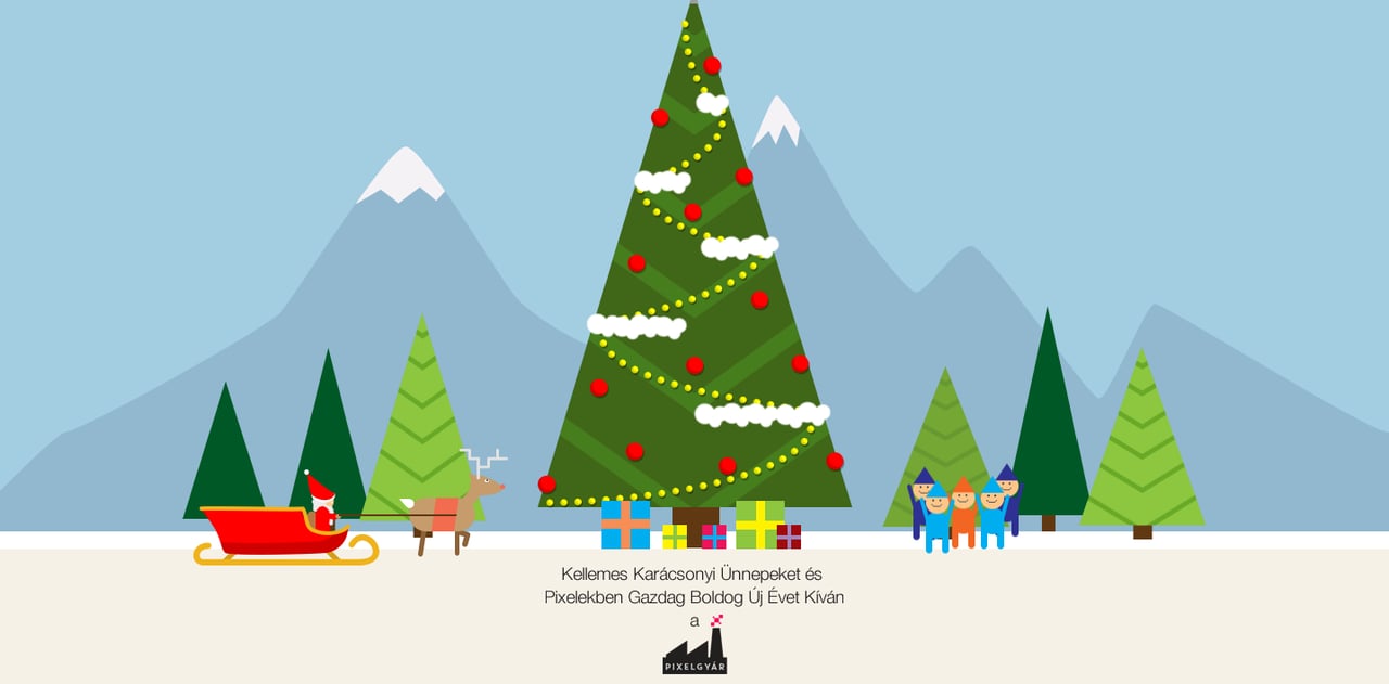 Pixelgyár Christmas 2013 Website Screenshot
