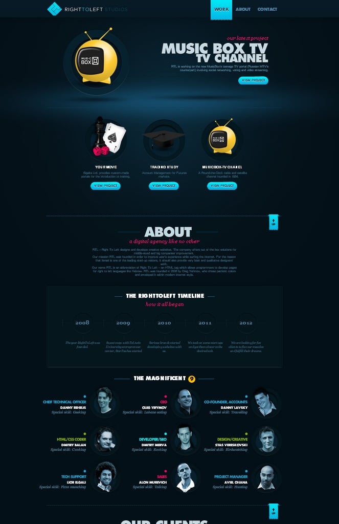 RTL Website Screenshot