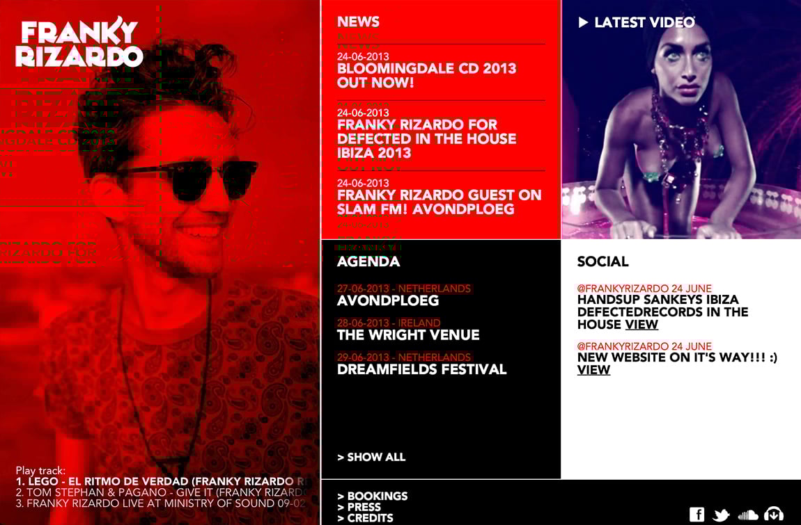 Franky Rizardo Website Screenshot