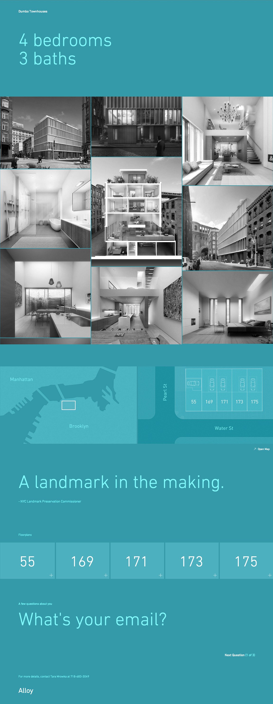 Dumbo Townhouses Website Screenshot