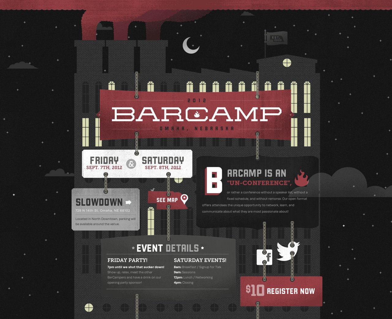 Barcamp Omaha 2012 Website Screenshot