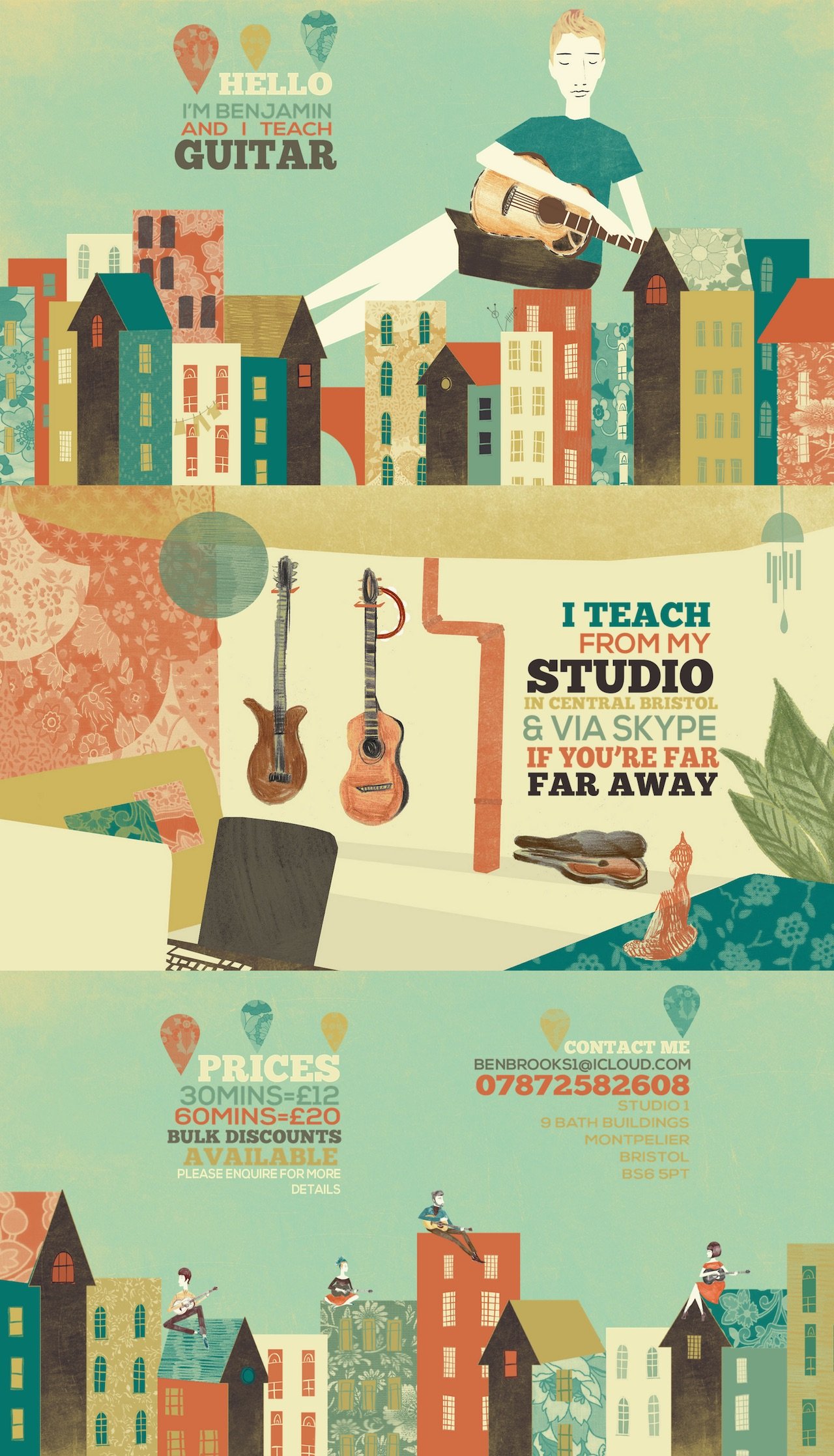 Benjamin Brooks Guitar Website Screenshot