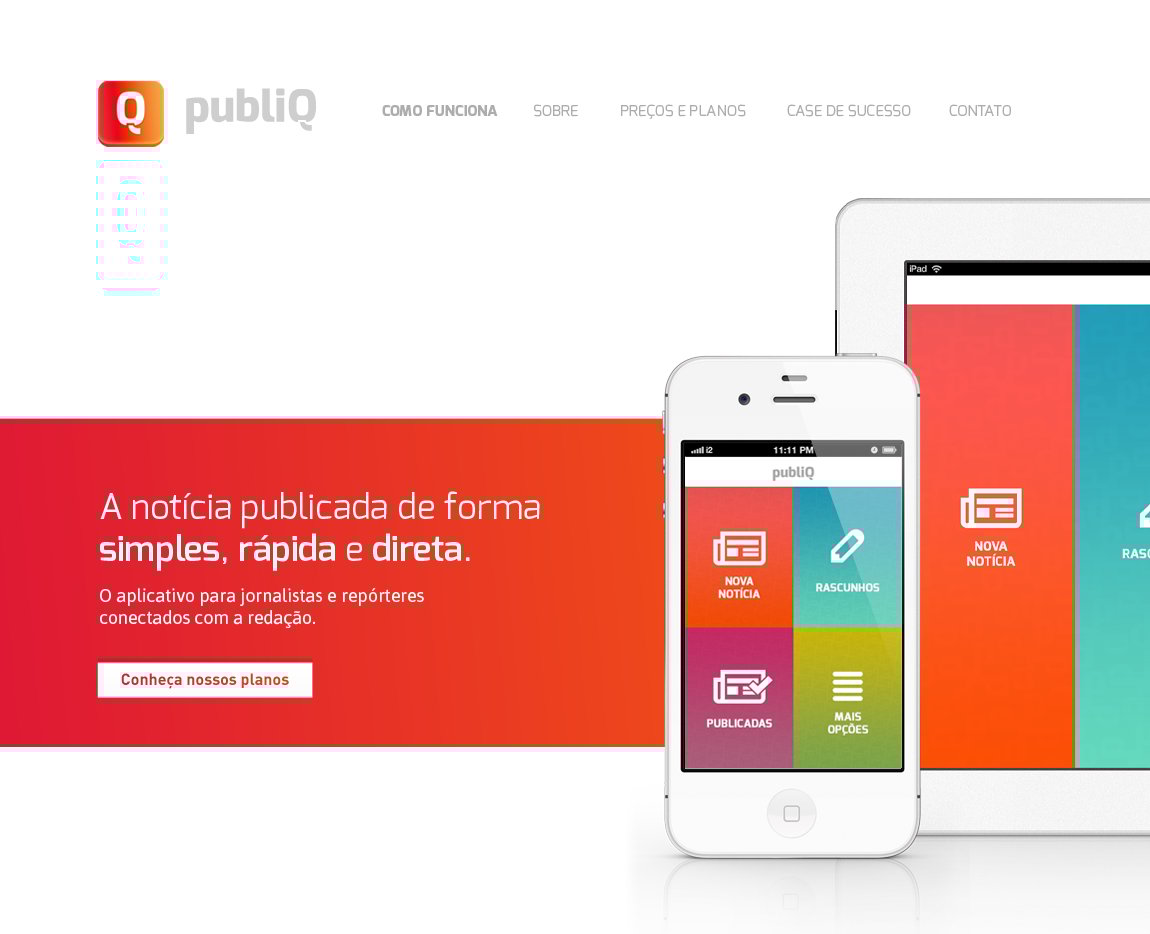 PubliQ Website Screenshot