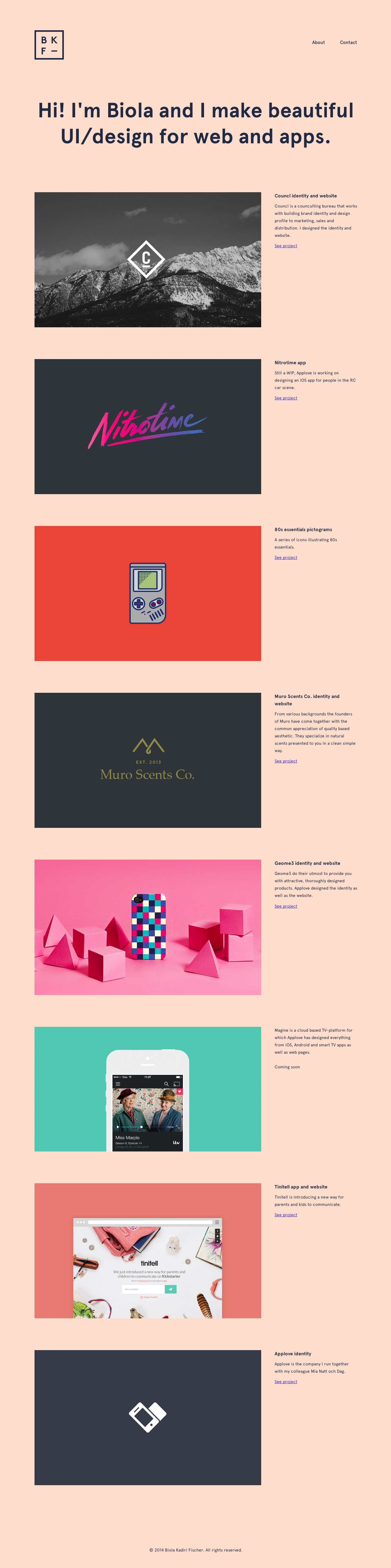 Biola Kadiri Fischer Website Screenshot