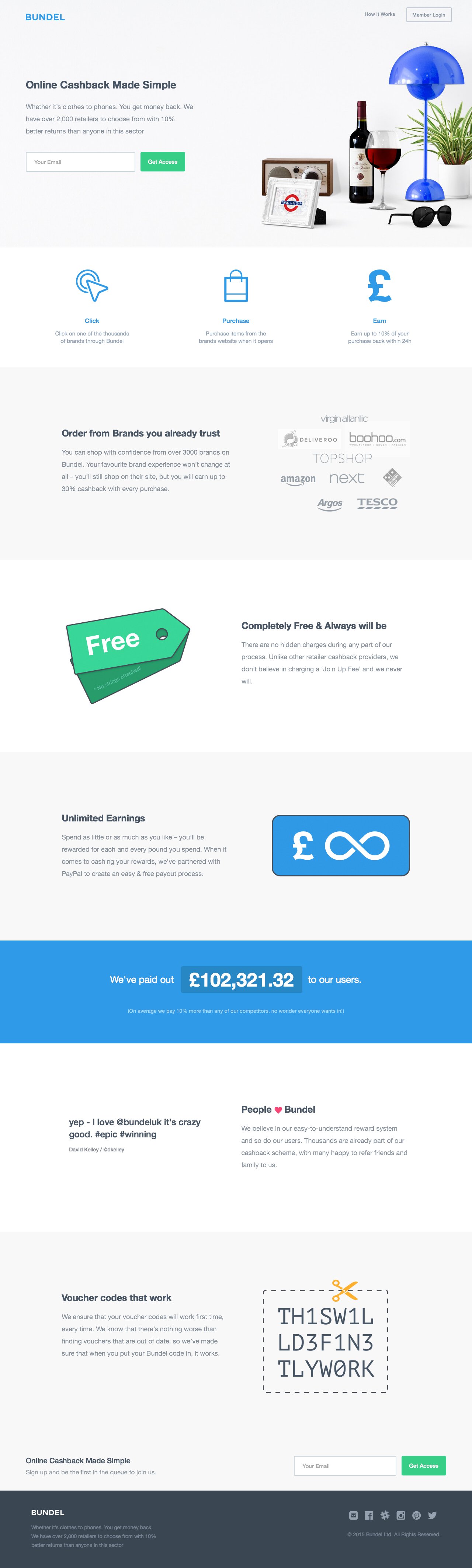 Bundel Website Screenshot