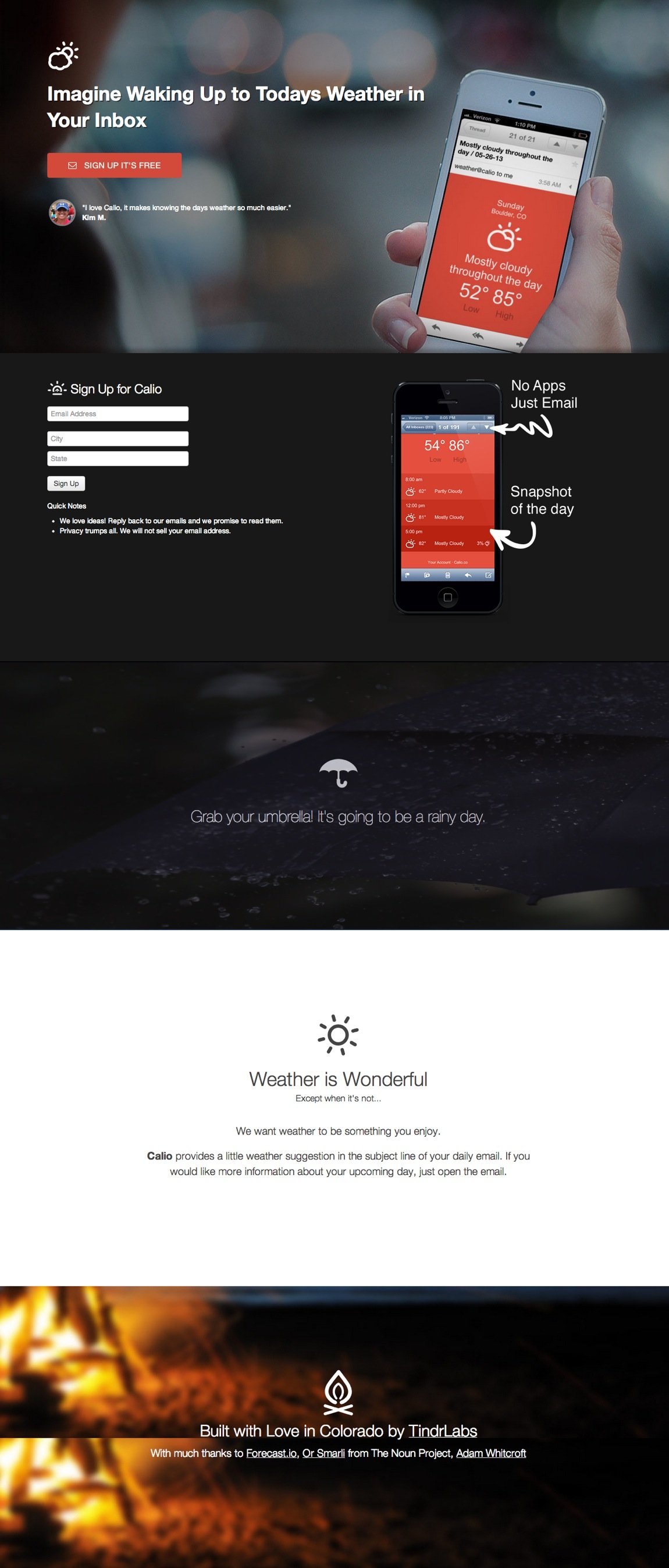 Calio Website Screenshot